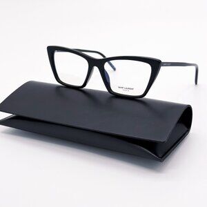 NEW SAINT LAURENT SL737 MICA 001 BLACK WOMEN EYEGLASSES SAINT LAURENT